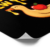 Happy Sweet New Year Goose Cookie Rosh Hashanah Poster (Ecke)