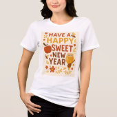 Happy Sweet New Year Tri-Blend Shirt (Vorderseite)