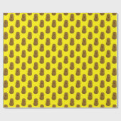 Happy Sweet Potato Bright Yellow Geschenkpapier (Flach)