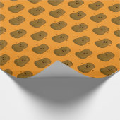Happy Sweet Potato Orange Geschenkpapier (Ecke)
