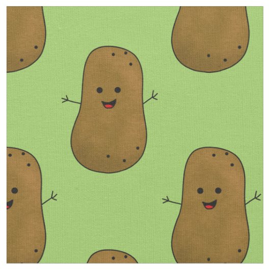 Happy Sweet Potato Stoff (Nahaufnahme)
