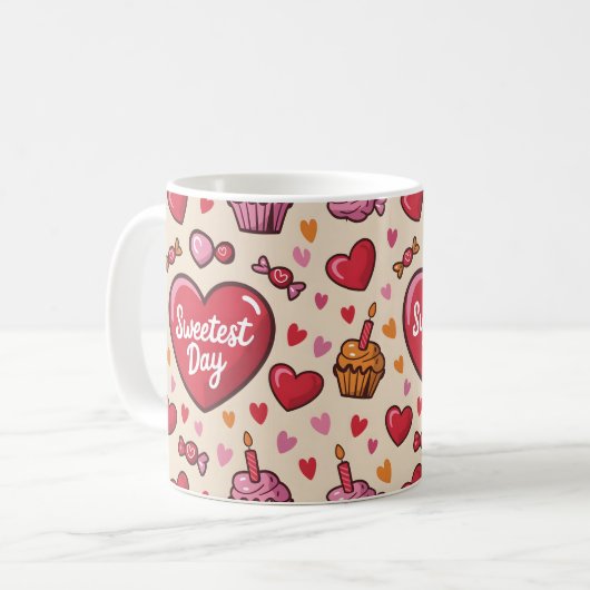 Happy Sweetest Day Kaffeetasse (Vorderseite Links)