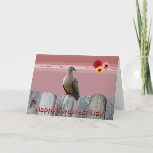 Happy Sweetest Day Liebe Dove Karte (Vorderseite)