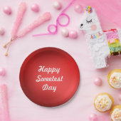 Happy Sweetest Day Pappteller (Party)