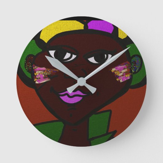 Happy Sweethearts' Day Runde Wanduhr (Vorderseite)