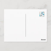 Happy Swimming a Paddling of Encks Muster III Postkarte (Rückseite)