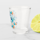 Happy Swimming a Paddling of Encks Muster III Schnapsglas (Rechts)