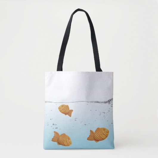 Happy Swimming Taiyaki Fisch Tasche (Vorderseite)