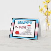 Happy T Day - Herzlichen Glückwunsch zum Start von Karte (Gelbe Blume)