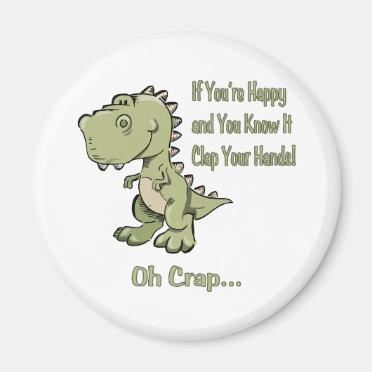 Happy T-Rex Magnet (Vorne)