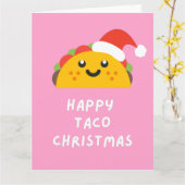 HAPPY TACO CHRISTMAS KARTE (Gelbe Blume)