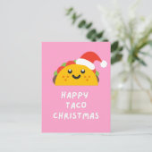 HAPPY TACO CHRISTMAS POSTKARTE (Stehend Vorderseite)