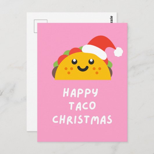 HAPPY TACO CHRISTMAS POSTKARTE (Vorne/Hinten)