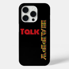 Happy Talk Kariert Black Case-Mate iPhone Hülle
