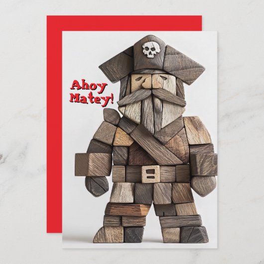 Happy Talk like a Pirate Day Card Einladung (Vorne/Hinten)