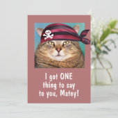 Happy Talk wie eine Piratenkatze (Stehend Vorderseite)