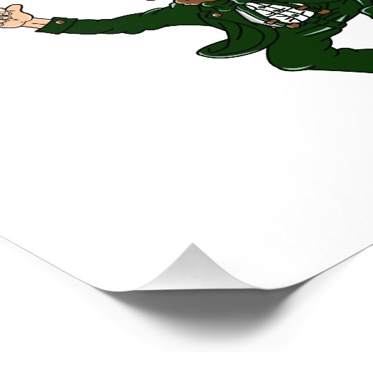 Happy Tancing levorbeugend Stock Drink.pnng Fotodruck (Ecke)