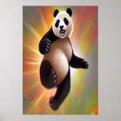 Happy Tancing Panda | AI Art Poster (Vorne)
