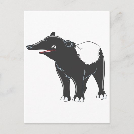 Happy Tapir Postkarte (Vorderseite)