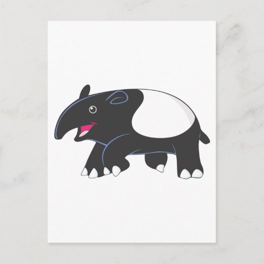 Happy Tapir Postkarte (Vorderseite)