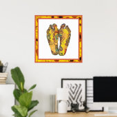 Happy Tappin' Hippy Feet Poster (Heimbüro)
