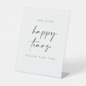 Happy Tars Hochzeitsschild Pedestal Sockelschild (Vorderseite)