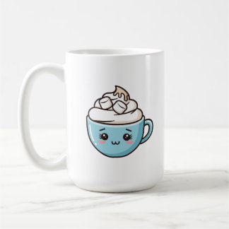 "Happy Tasse" Niedlicher Chibi Drink Sticker/Butto Kaffeetasse