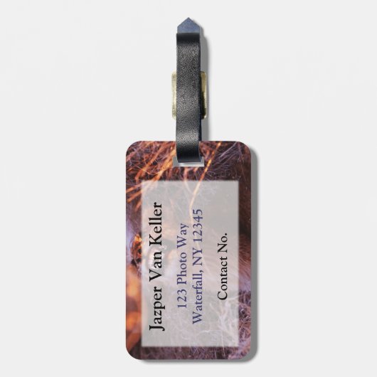 Happy Tau Gepäckanhänger (Rückseite vertikal)