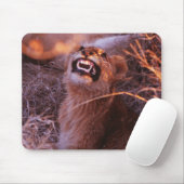 Happy Tau, Lächelnd Lion Cub Mousepad (Mit Mouse)