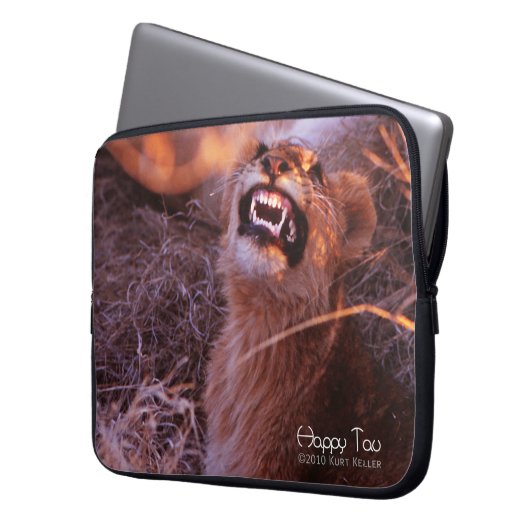 Happy Tau Laptopschutzhülle (Vorderseite Links)