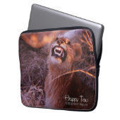 Happy Tau Laptopschutzhülle (Vorderseite Links)