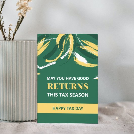 Happy Tax Day Postkarte