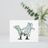 Happy Tax Refund Design Postkarte (Stehend Vorderseite)