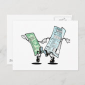 Happy Tax Refund Design Postkarte (Vorne/Hinten)