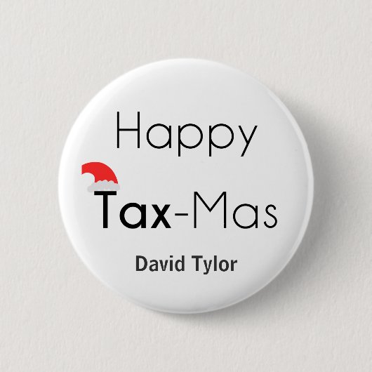 Happy TaxMas Button (Vorderseite)