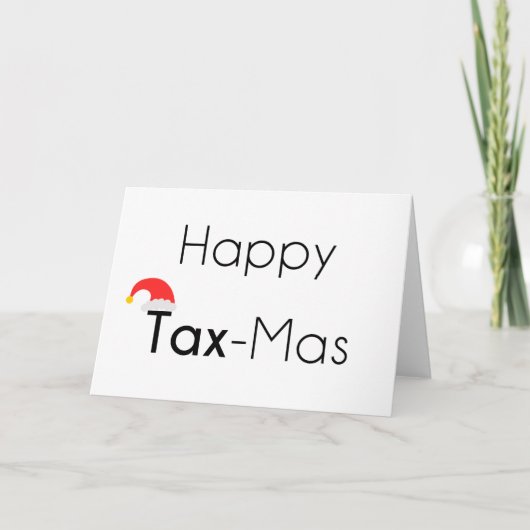 Happy TaxMas Feiertagskarte (Vorderseite)
