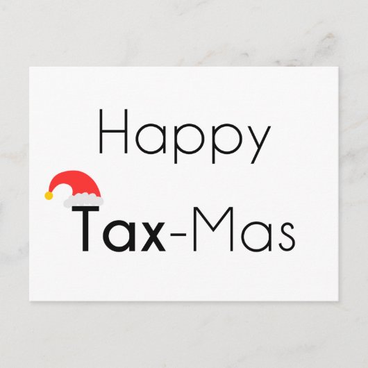 Happy TaxMas Feiertagspostkarte (Vorderseite)