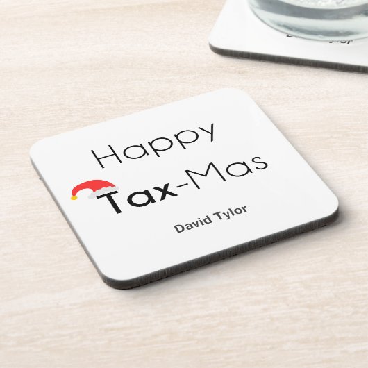 Happy TaxMas Untersetzer (Linke Seite)