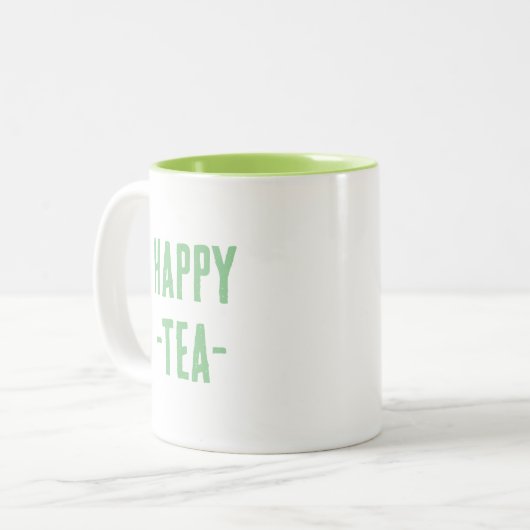 Happy Tea Tasse (Vorderseite Links)