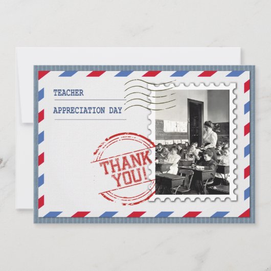 Happy Teacher Appreciation Day Custom Flat Card Einladung (Vorderseite)