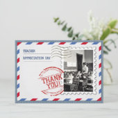 Happy Teacher Appreciation Day Custom Flat Card Einladung (Stehend Vorderseite)