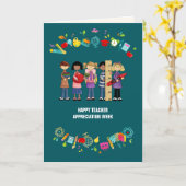 Happy Teacher Appreciation Week Custom Karte (Gelbe Blume)