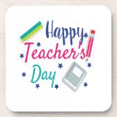 Happy Teacher’s Day Getränkeuntersetzer (Vorderseite)