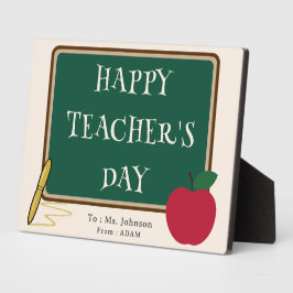 Happy Teacher’s Day – Modern Custom Name Plaque Fotoplatte
