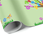 Happy Teachers Day Alphabet Tree Geschenkpapier (Rolleneckpunkt)