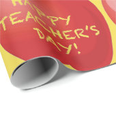 Happy Teachers Day Apple Geschenkpapier (Rolleneckpunkt)