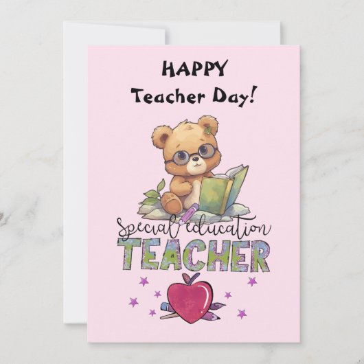 Happy Teachers Day Einladung (Vorderseite)