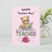 Happy Teachers Day Einladung (Stehend Vorderseite)