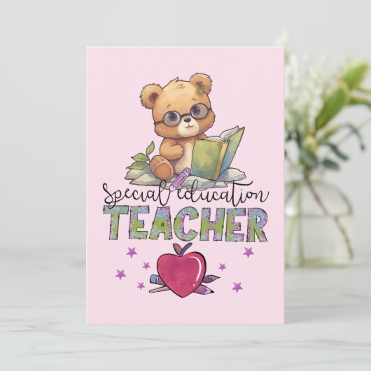 Happy Teachers Day Einladung (Stehend Vorderseite)