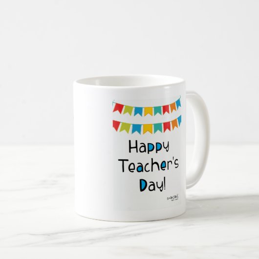 Happy Teacher's Day Kaffeetasse (VorderseiteRechts)